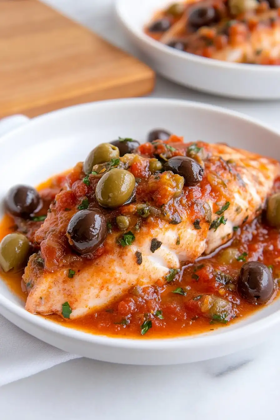 Authentic Red Snapper Livornese