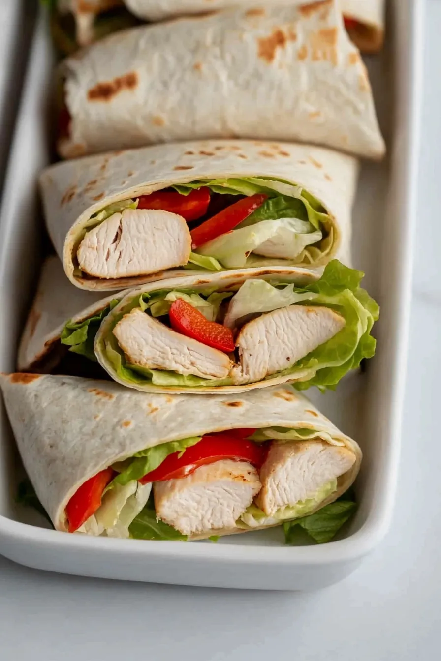Healthy Chicken Tortilla Wraps