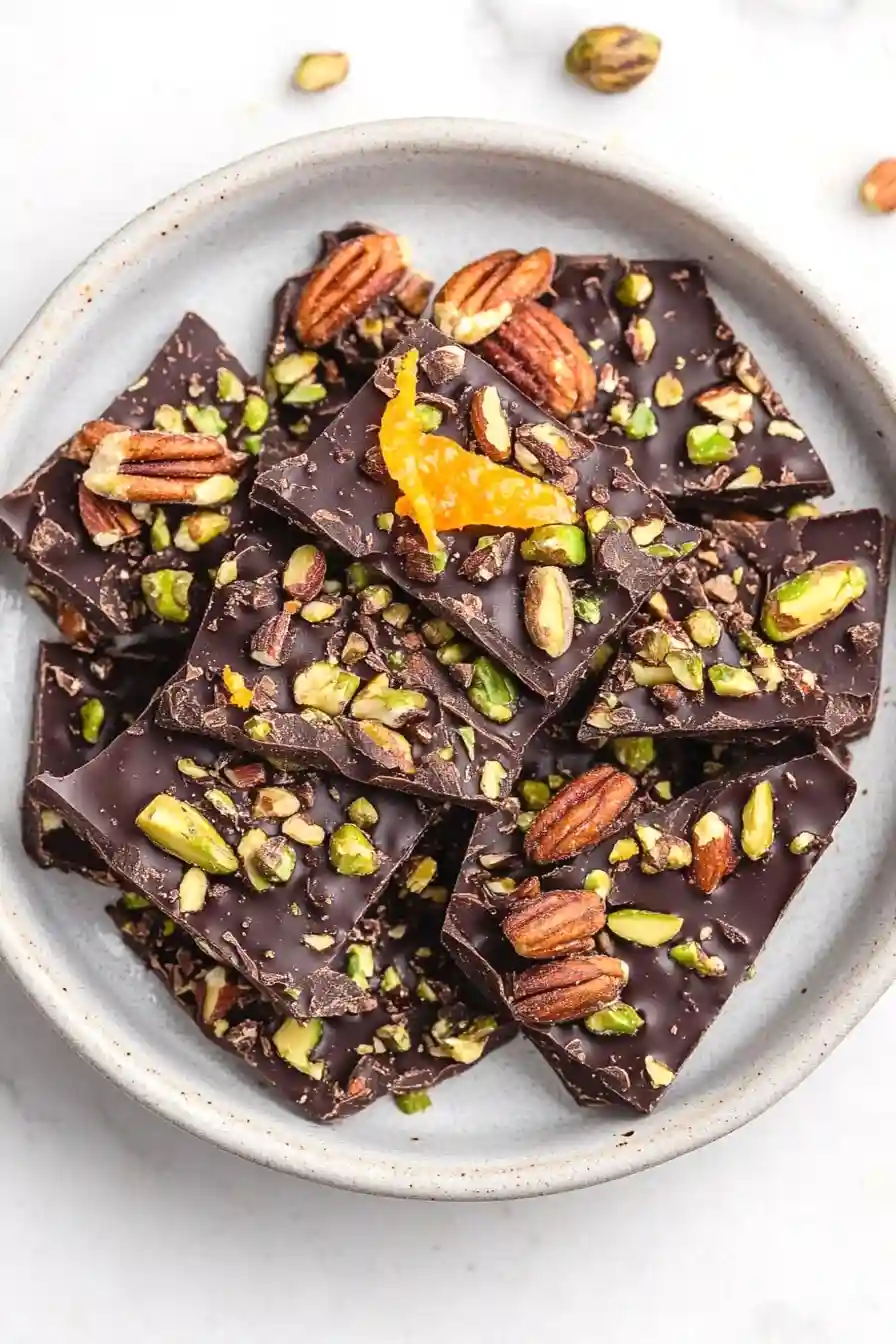 Crunchy Dark Chocolate Orange Bark