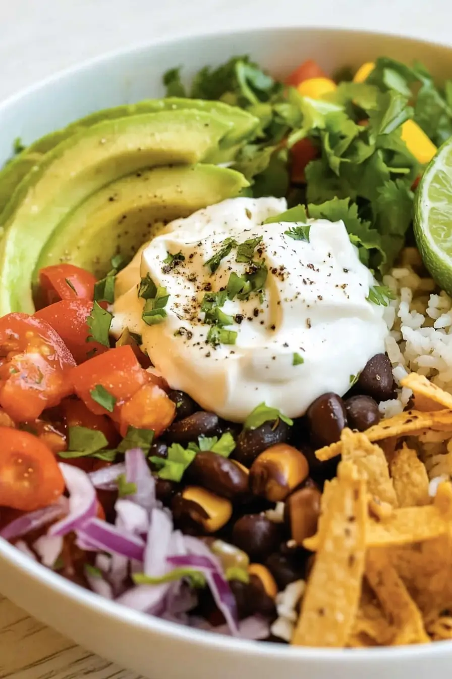 Healthy Vegetarian Burrito Bowl