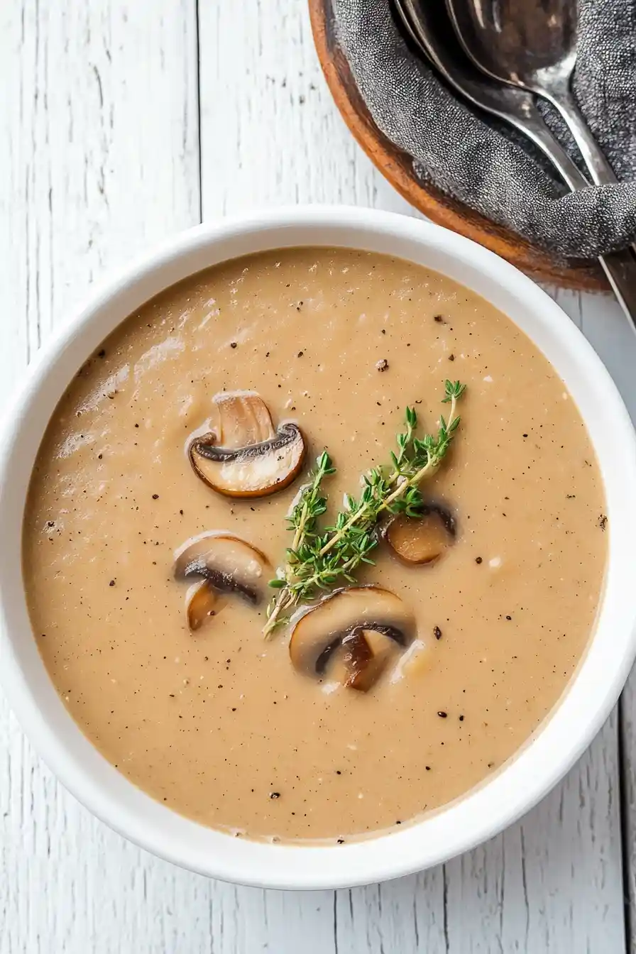 Rich Dairy-Free Instant Pot Mushroom Soup
