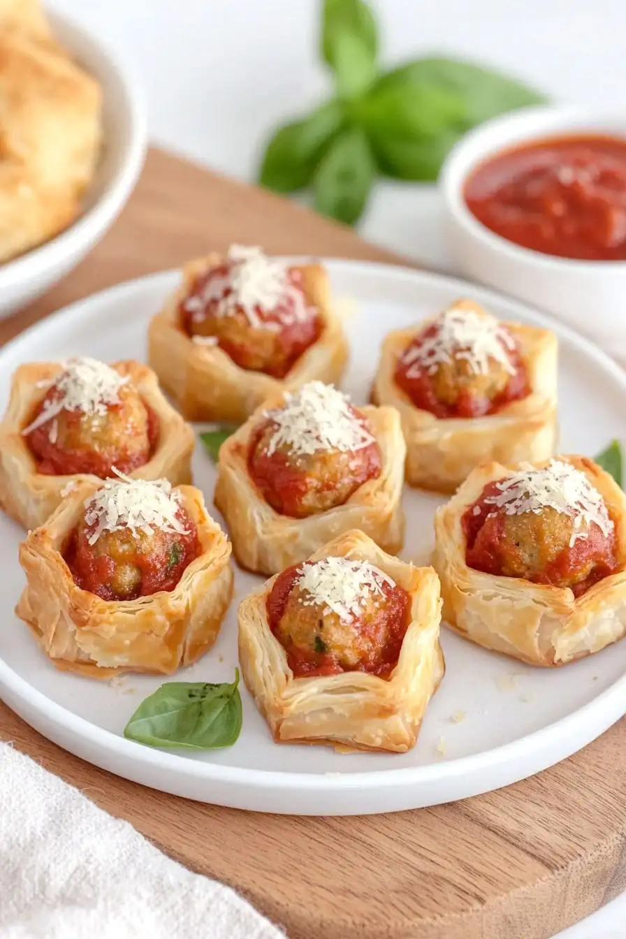 Healthy Puff Pastry Meatballs
