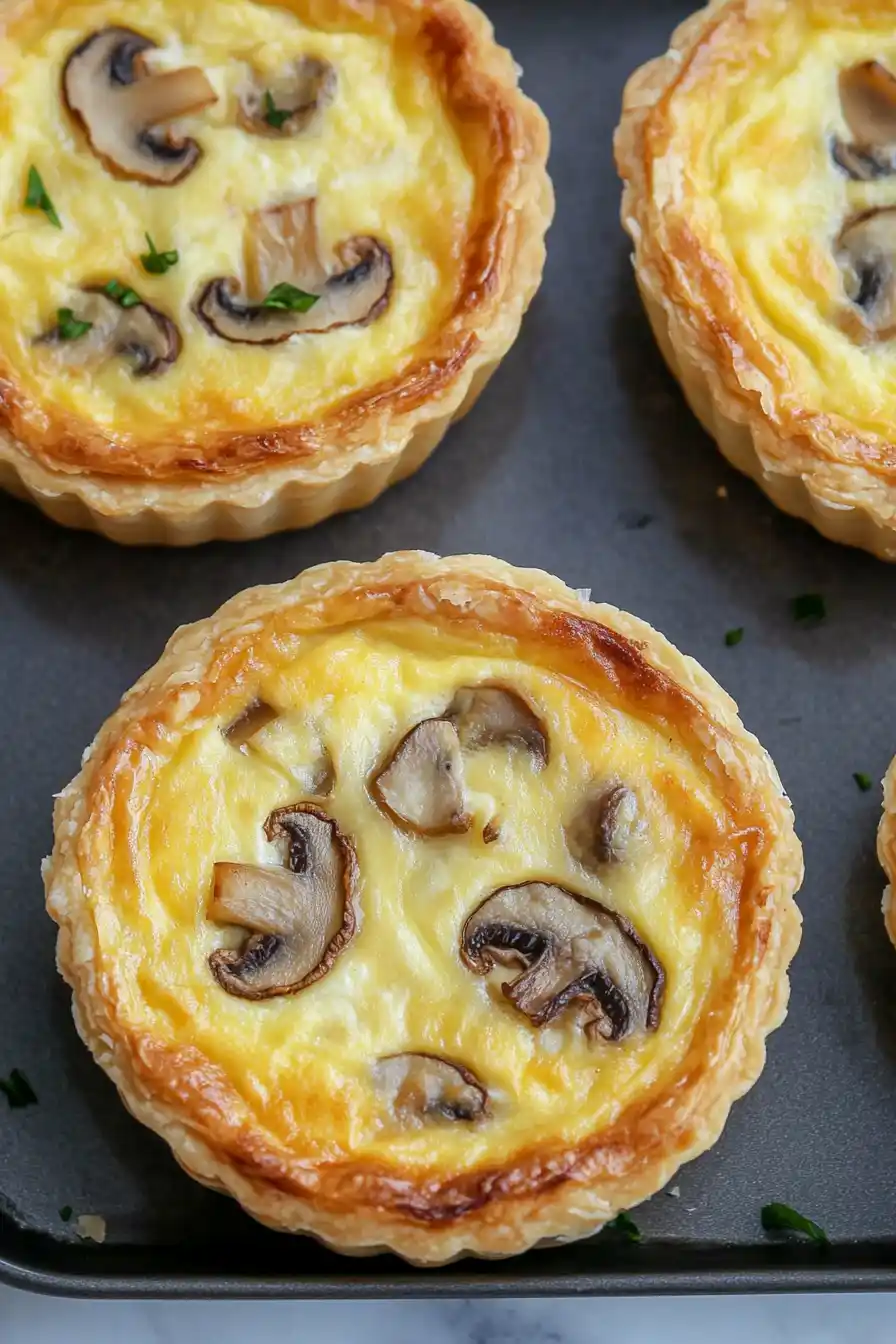 Low Calorie Mini Mushroom Quiche