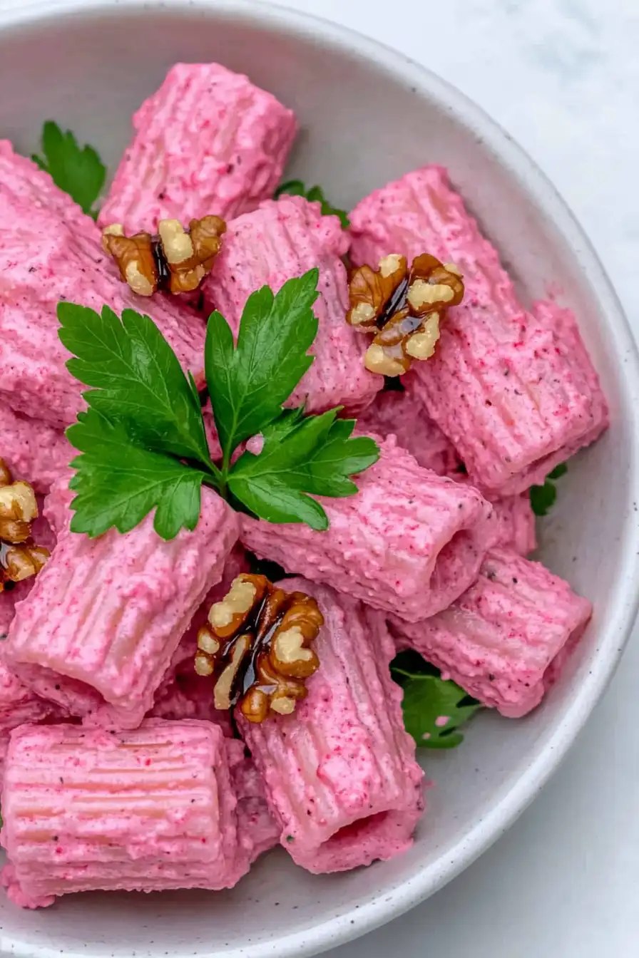 Quick Valentine's Day Pink Pasta