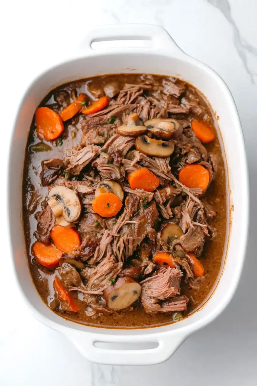 Slow Cooker Pot Roast with Mushrooms