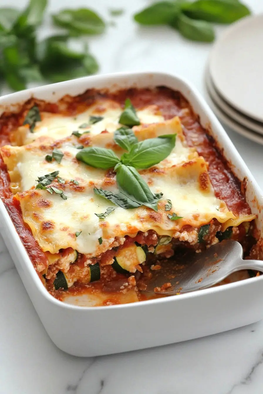 Quick Low FODMAP Zucchini Lasagna