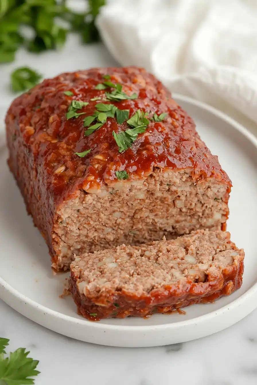 Healthy Meatloaf with Oatmeal