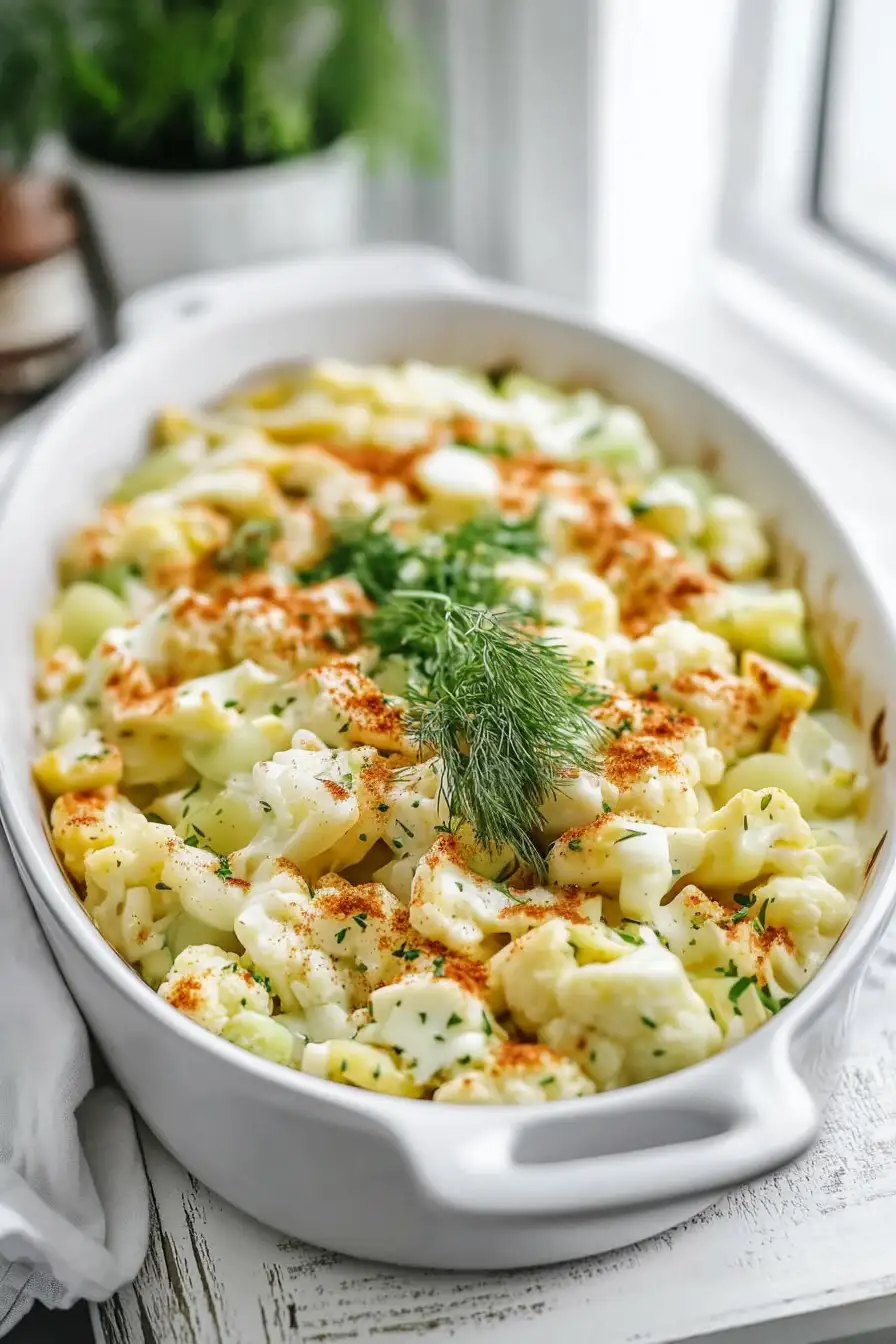 Flavorful Cauliflower Potato Salad Recipe