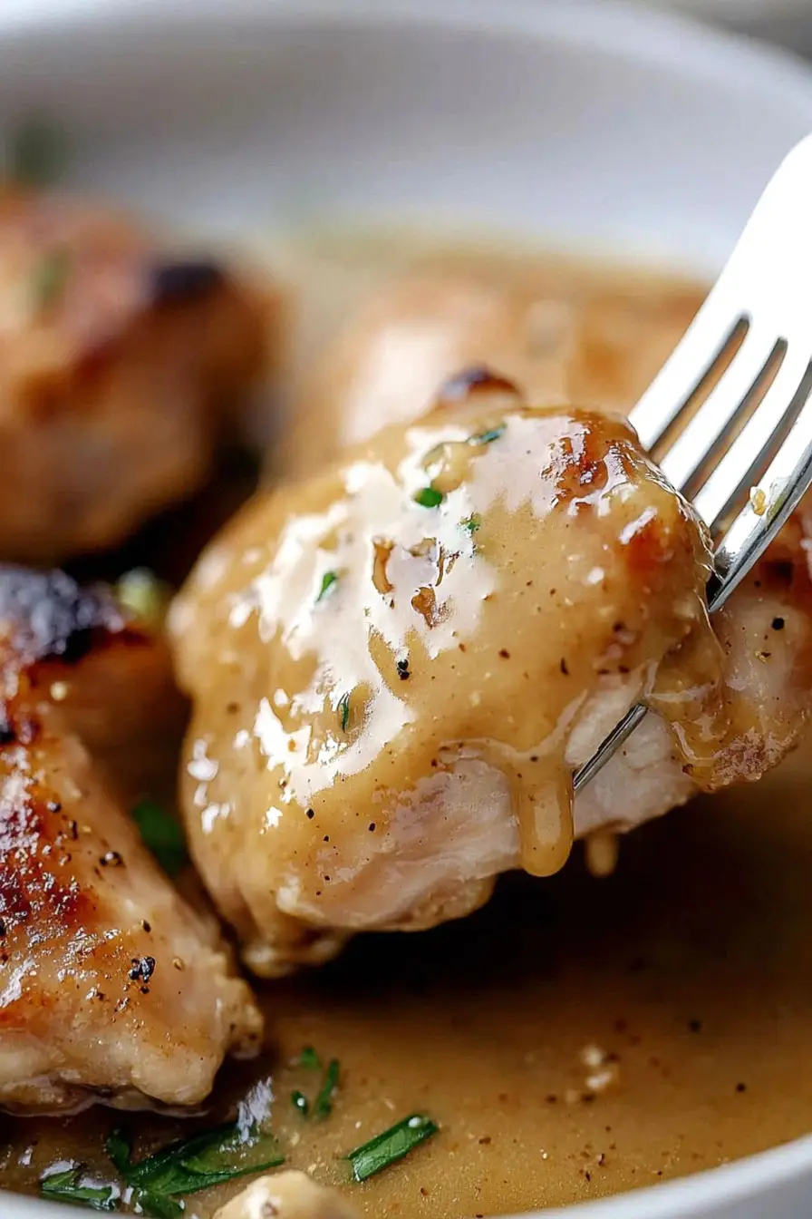 Savory Honey Mustard Chicken Thighs