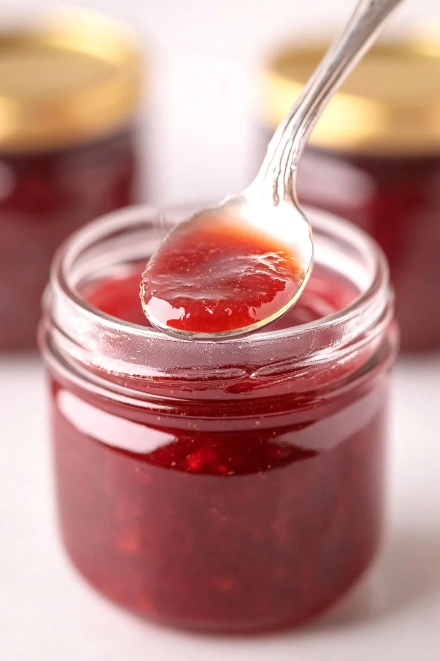 Homemade Rhubarb Jam with Jello