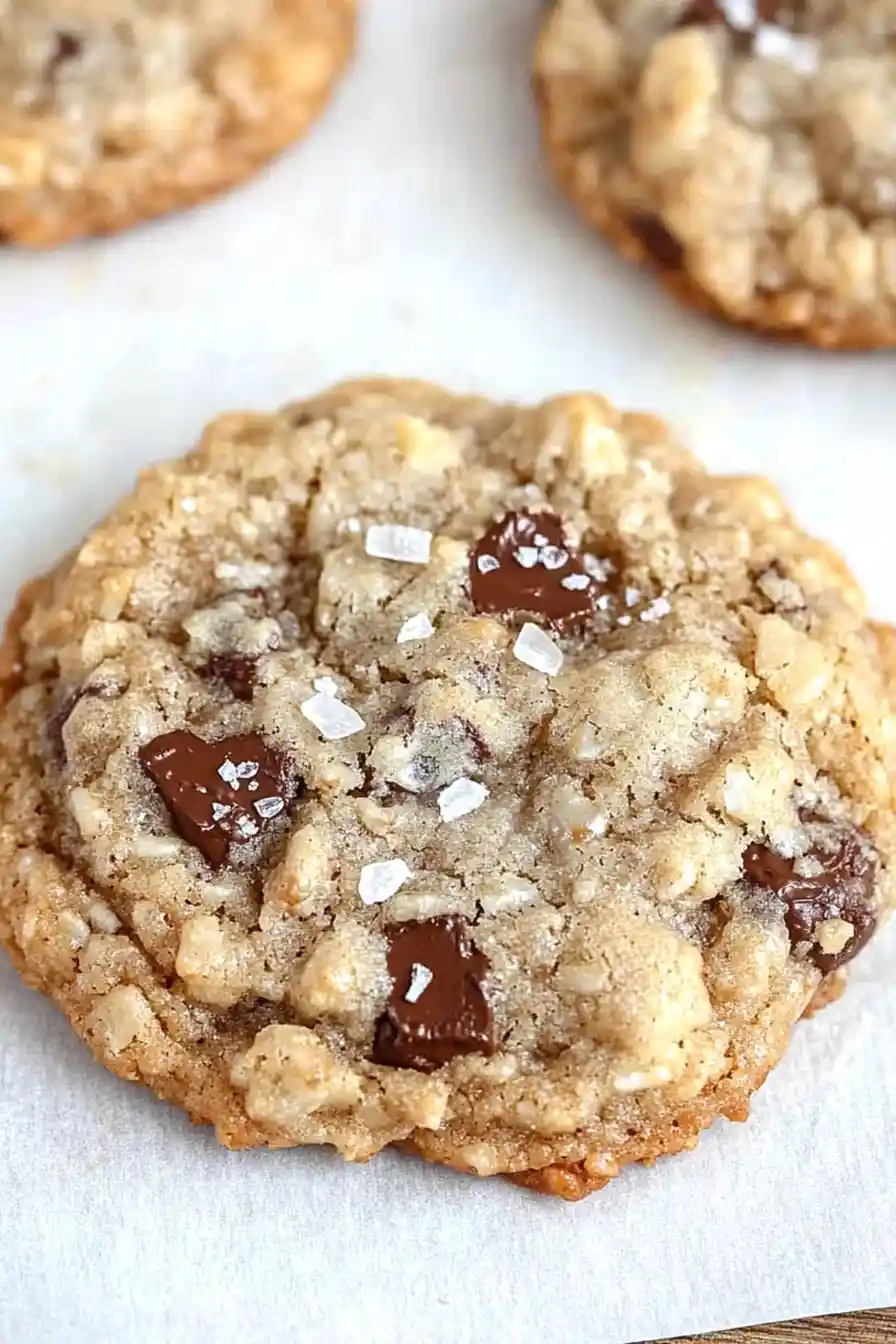Chewy Rice Krispies Chocolate Chip Cookies