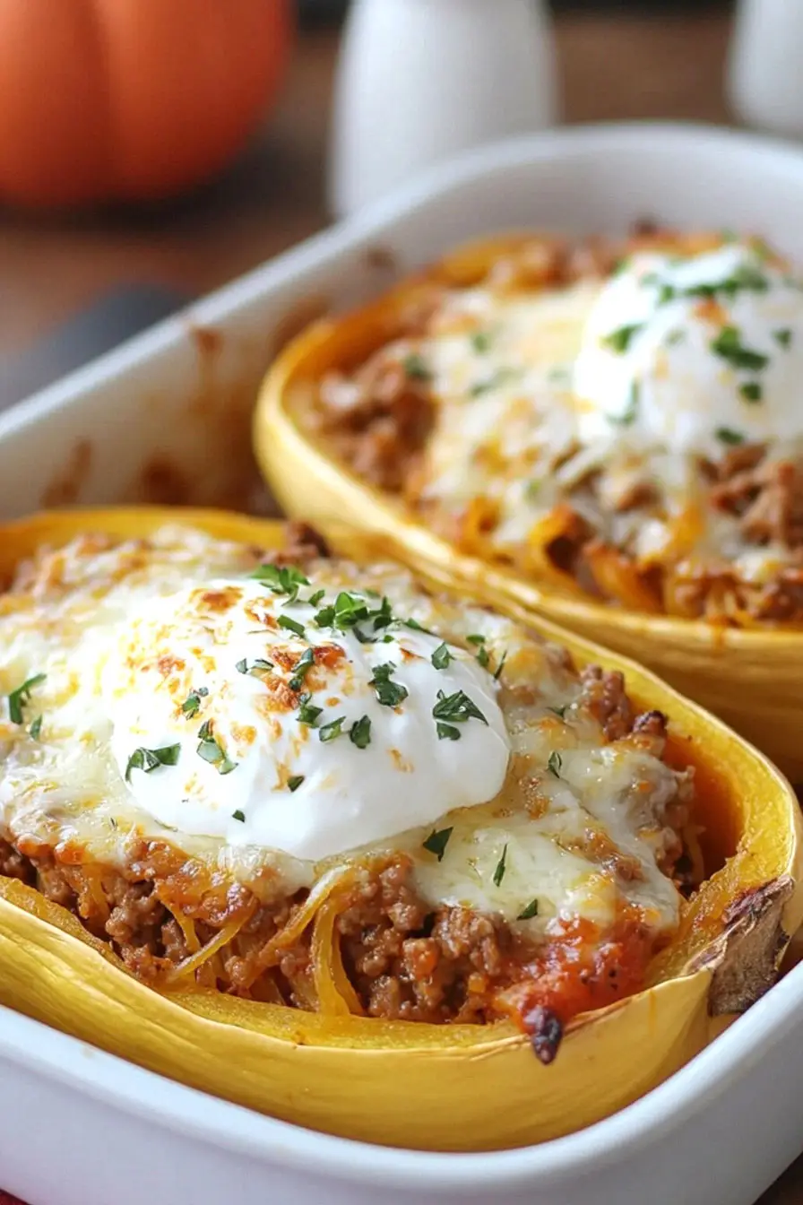 Best Spaghetti Squash with Ground Beef Recipe