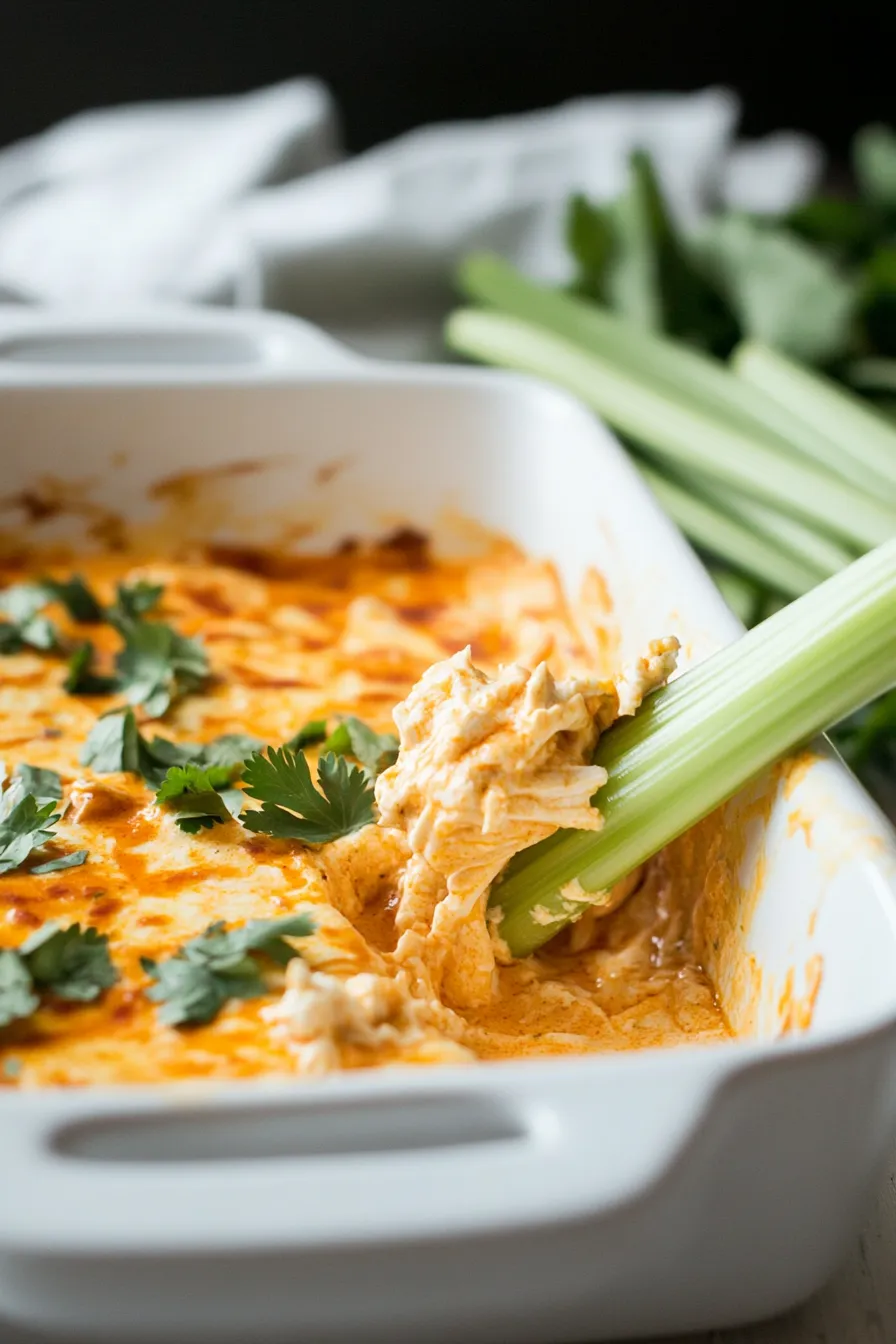 Quick Whole30 Buffalo Chicken Dip