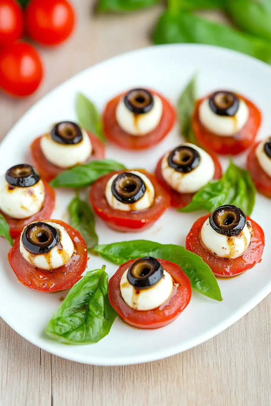 Easy Eyeball Caprese Salad