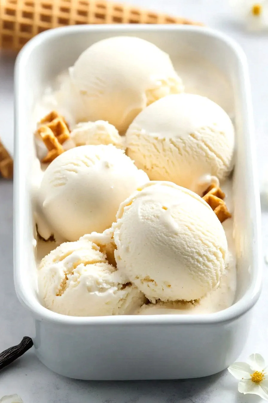 Delicious Vegan Vanilla Ice Cream