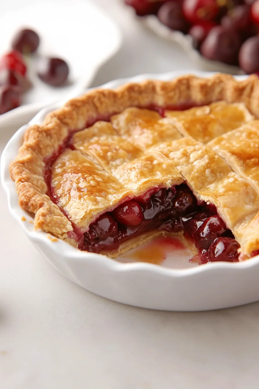 Delicious Cherry Pie with Fresh Cherries