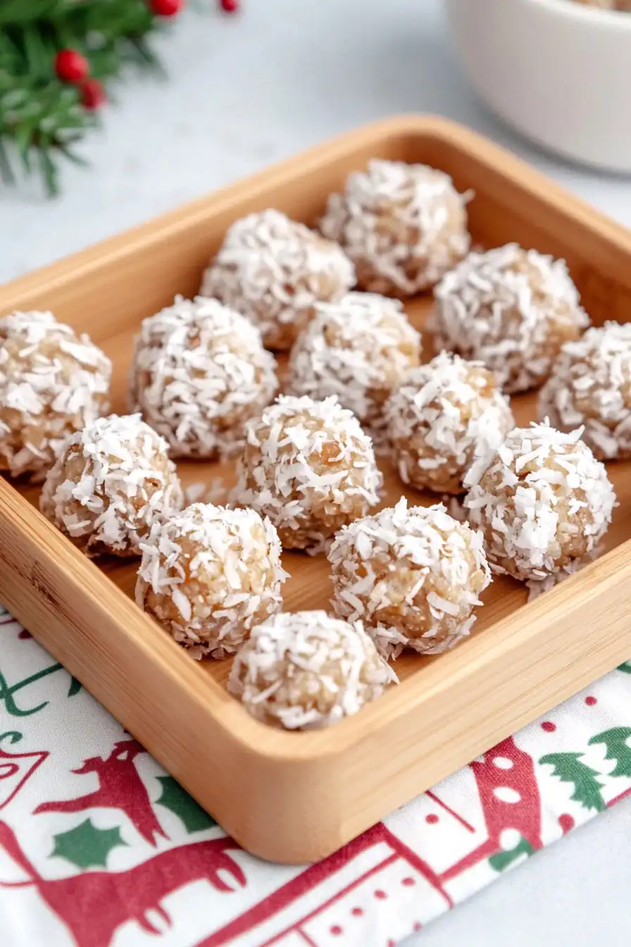 No-Bake Rice Krispie Date Balls