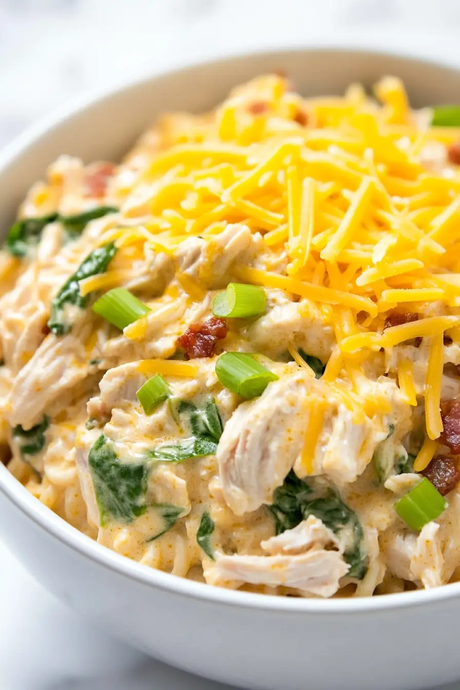Best Crockpot Chicken Bacon Ranch Pasta