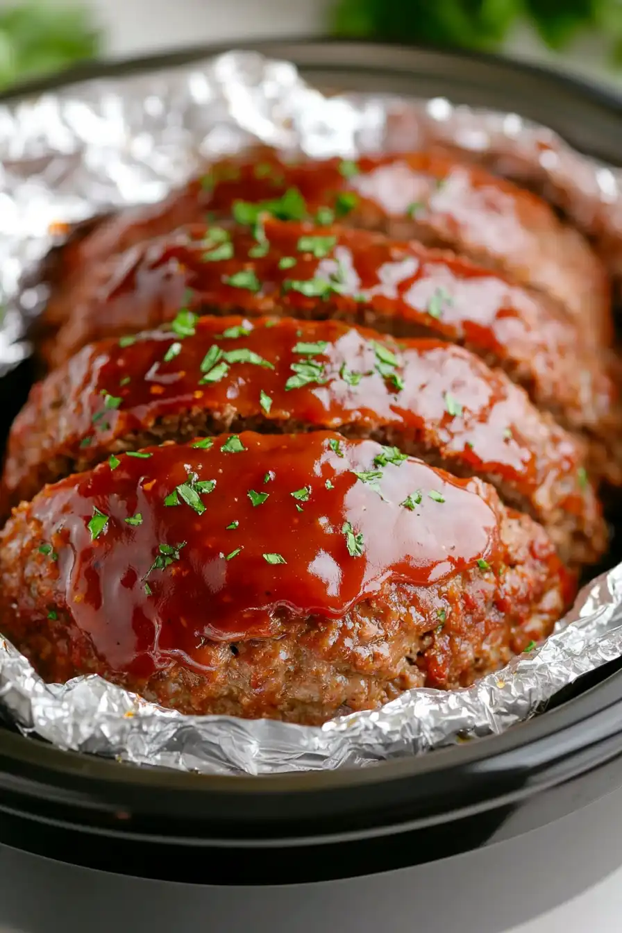 Delicious Crockpot Meatloaf