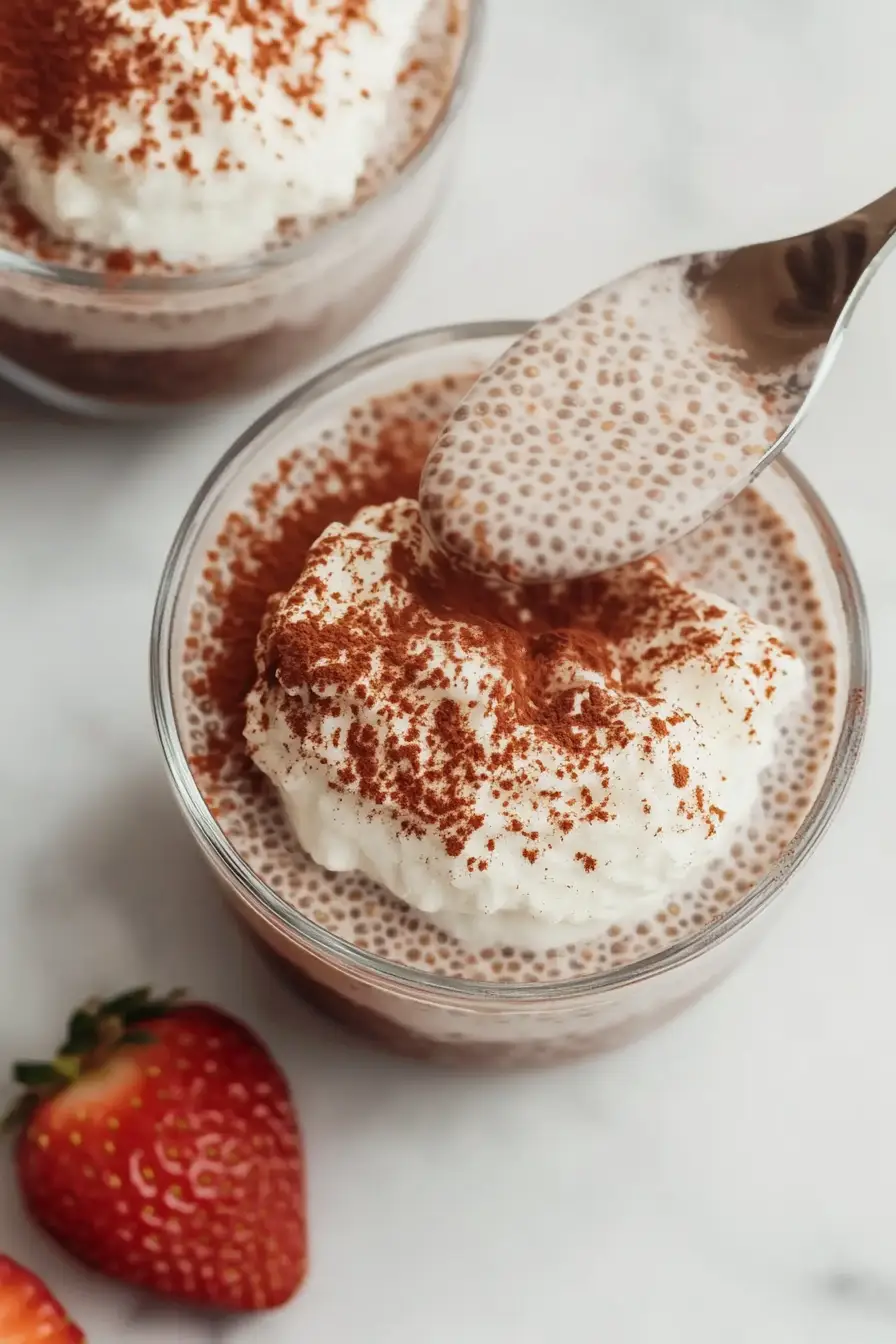 Indulgent Tiramisu Chia Seed Pudding