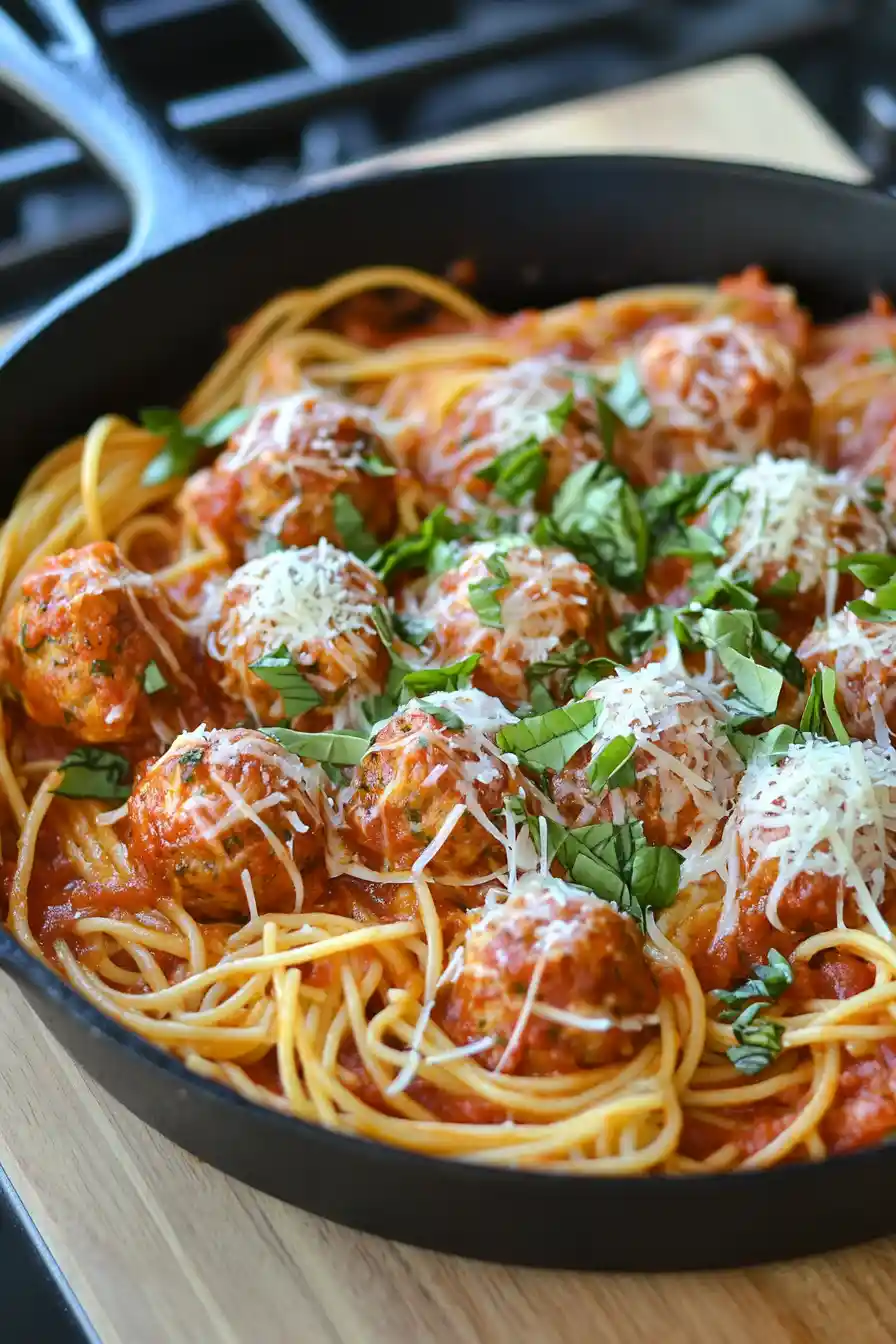 Classic High Protein Spaghetti and Meatballs