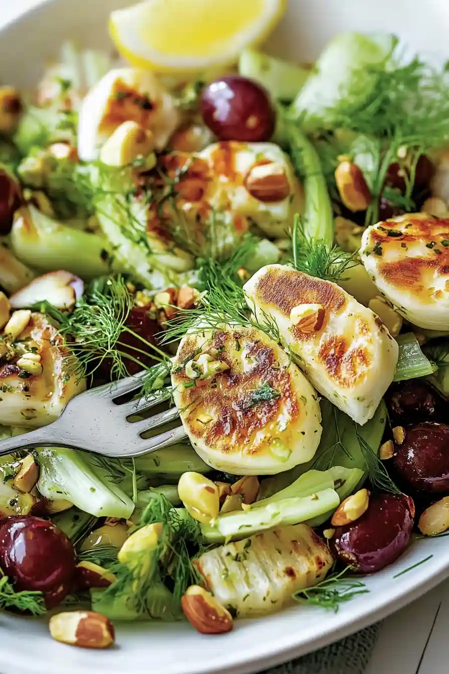 Light Halloumi and Fennel Salad