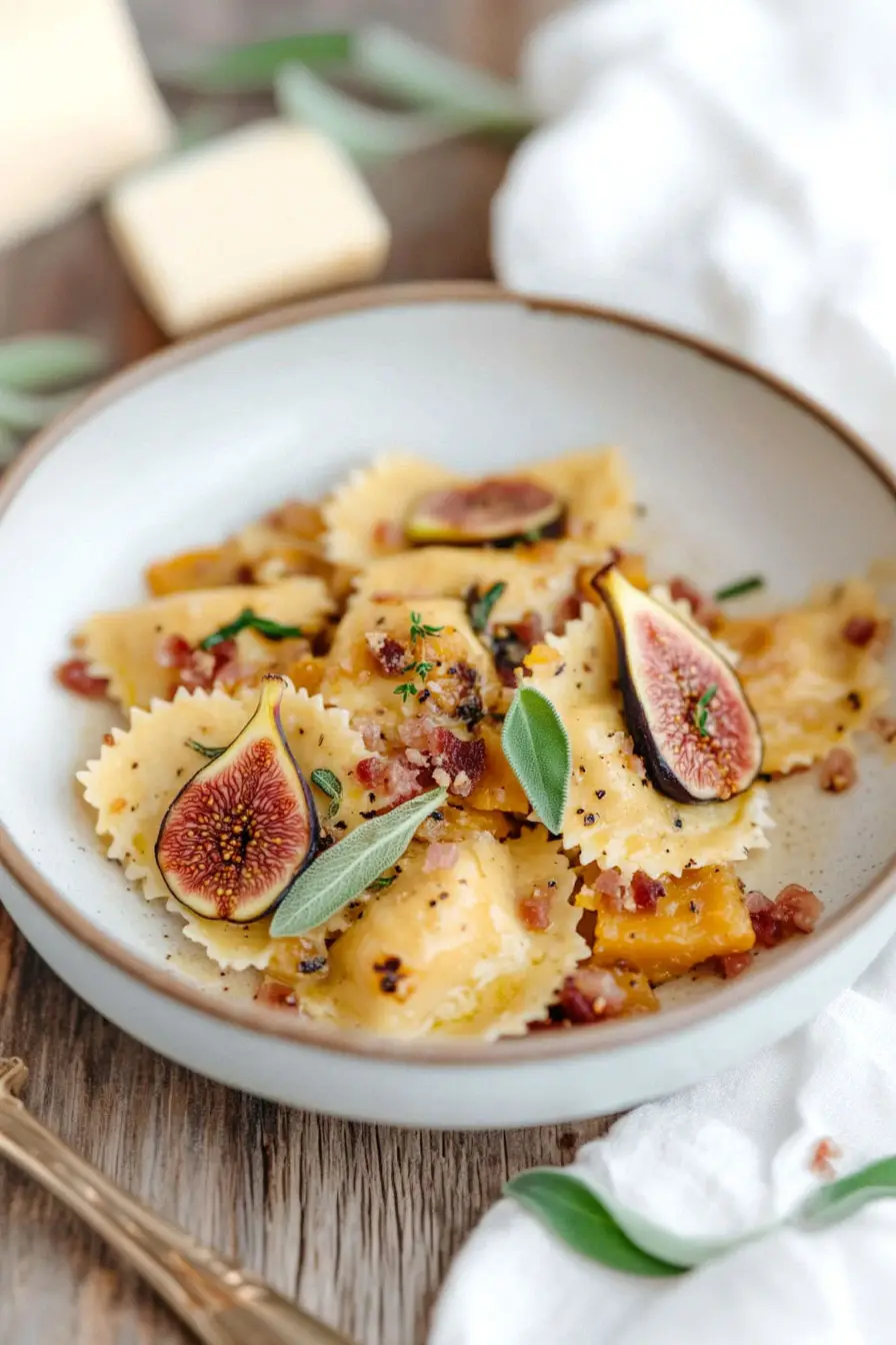 Easy Butternut Squash and Goat Cheese Ravioli
