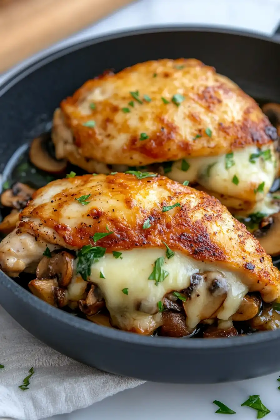 Healthy Mushroom Stuffed Chicken Breast