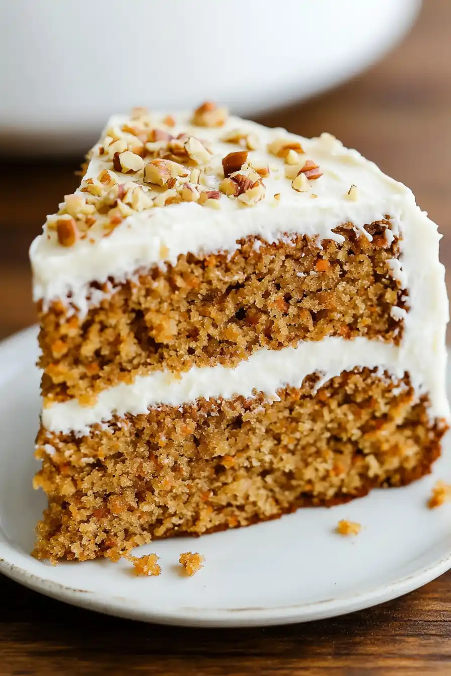 Cheery Eggless Carrot Cake for Easter