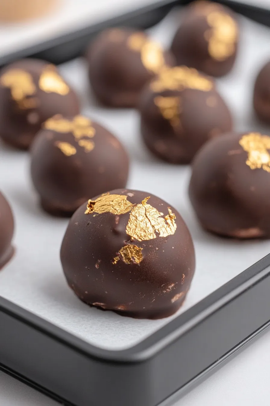 Best Chocolate Truffles with Gold