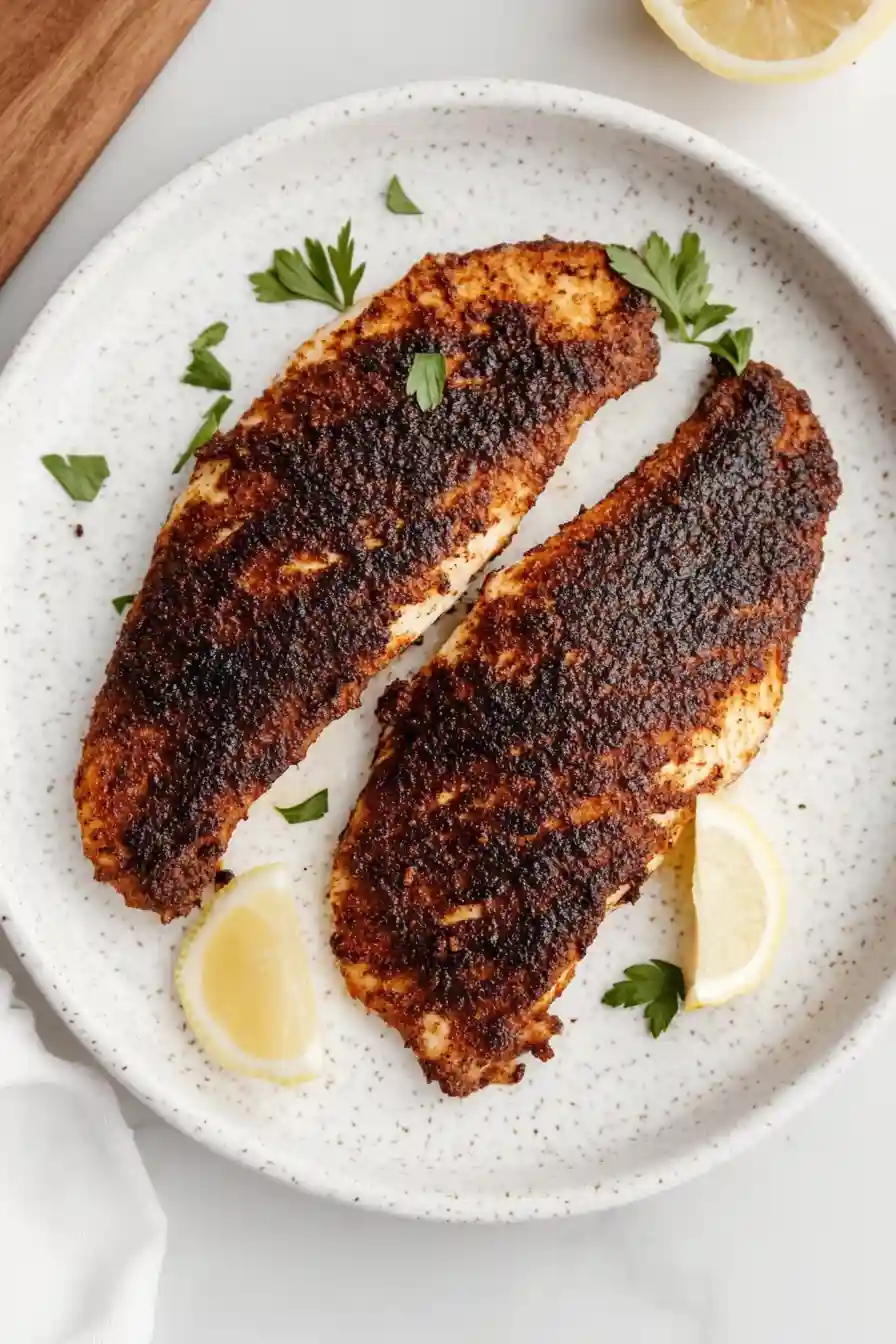 Healthy Blackened Red Snapper