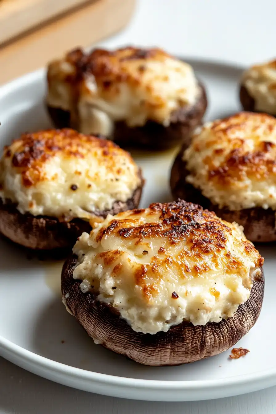 Flavorful Ricotta Cheese Stuffed Mushrooms