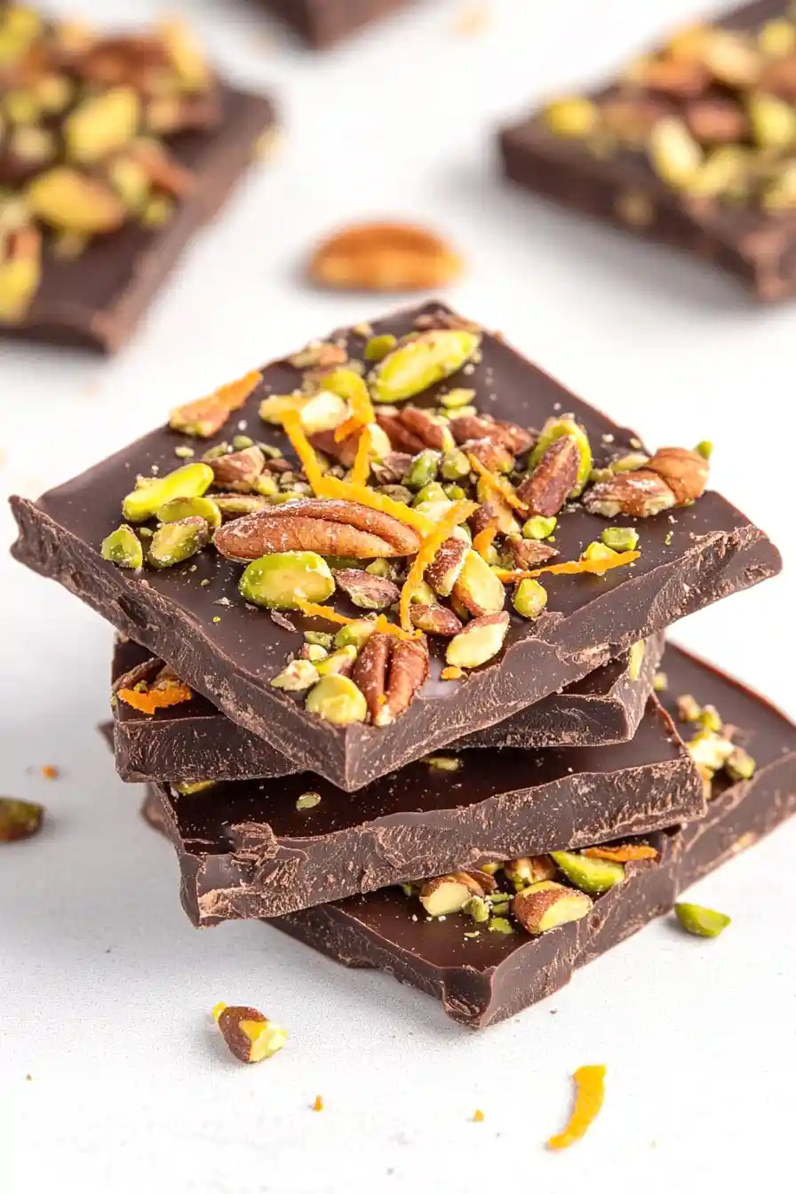 Crunchy Dark Chocolate Orange Bark