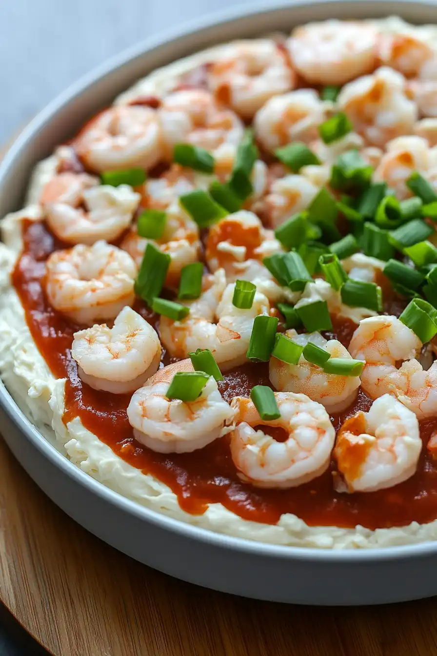 Easy Layered Shrimp Cocktail Dip