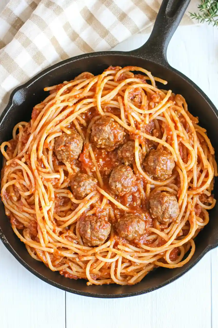 Tasty Keto Low Carb Spaghetti and Meatballs