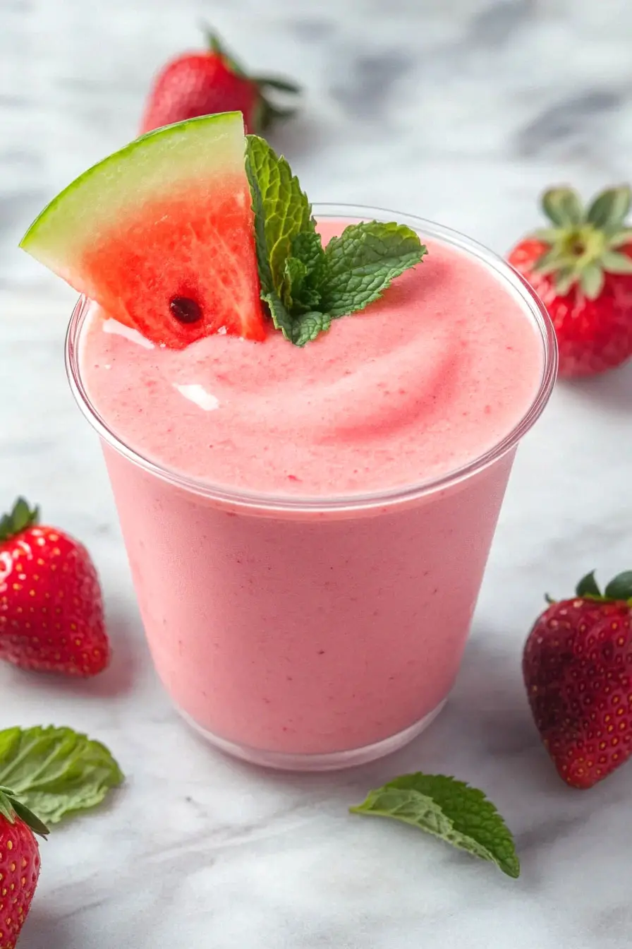 Easy Watermelon Yogurt Smoothie