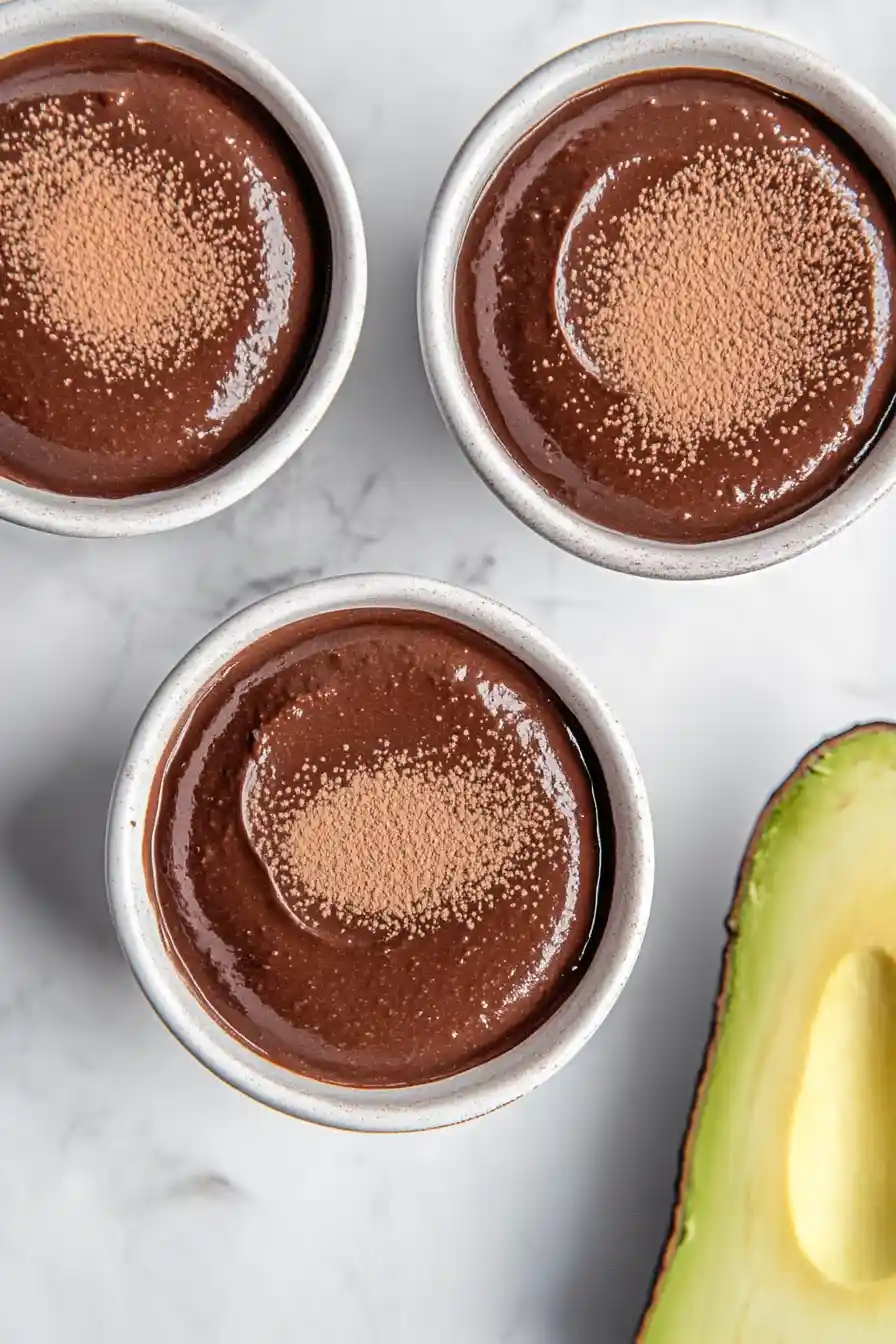 Creamy 3 Ingredient Avocado Chocolate Mousse