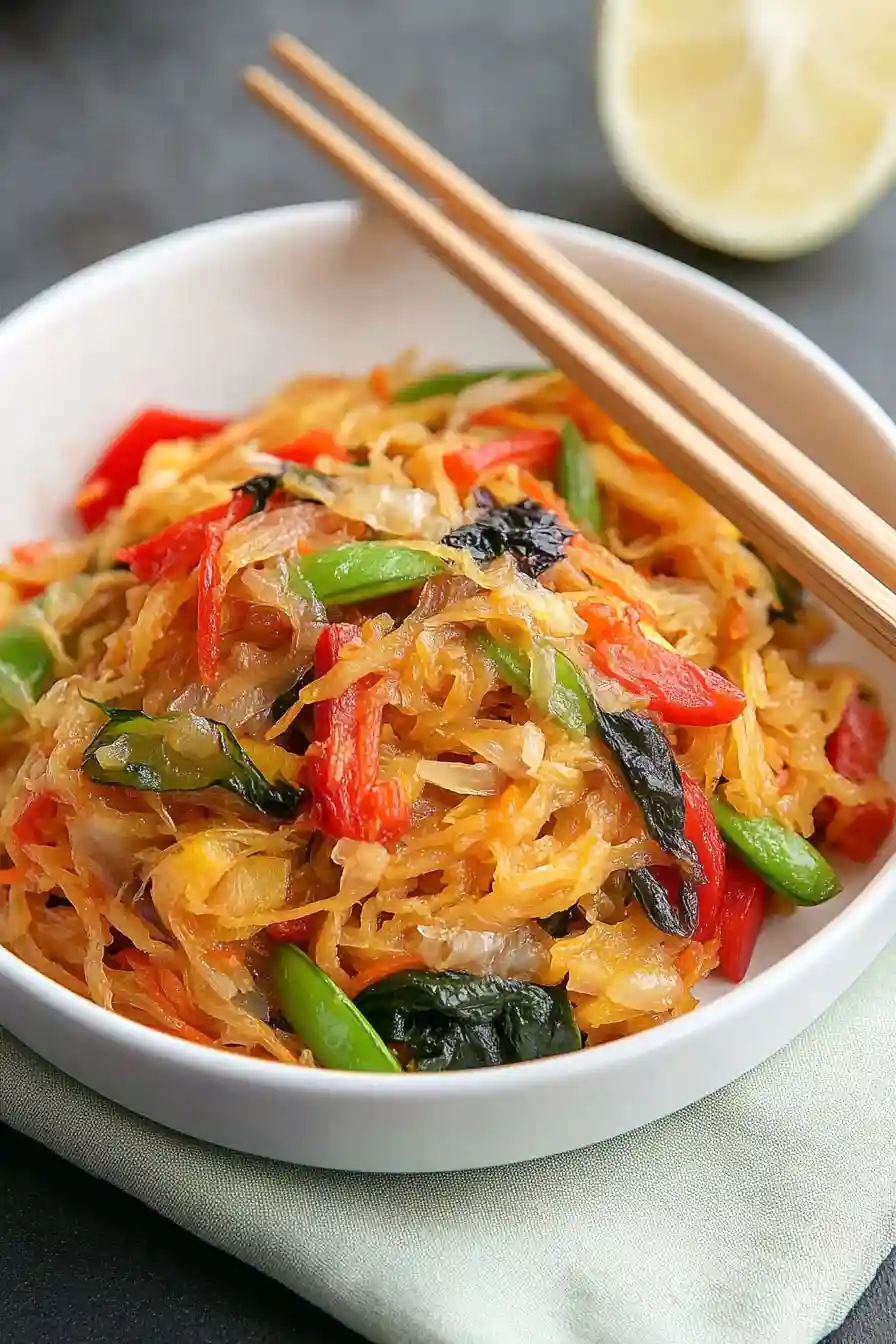 Delicious Spaghetti Squash Lo Mein Recipe