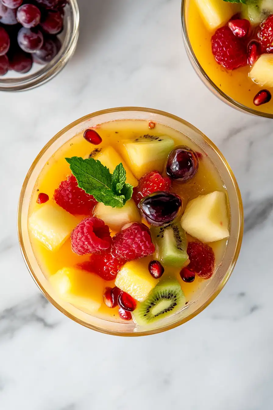 Quick Fruit Salad with Orange Juice Dressing