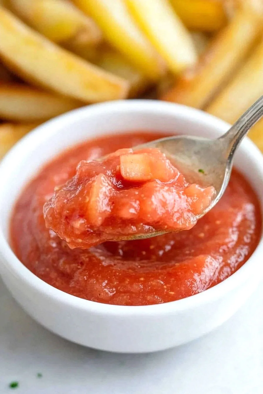 Healthy Rhubarb Ketchup