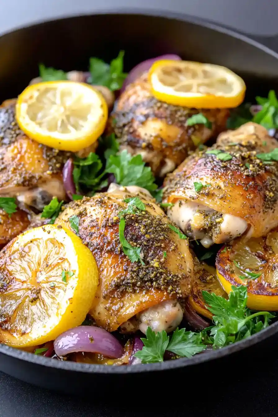 Healthy Zaatar Chicken Thighs