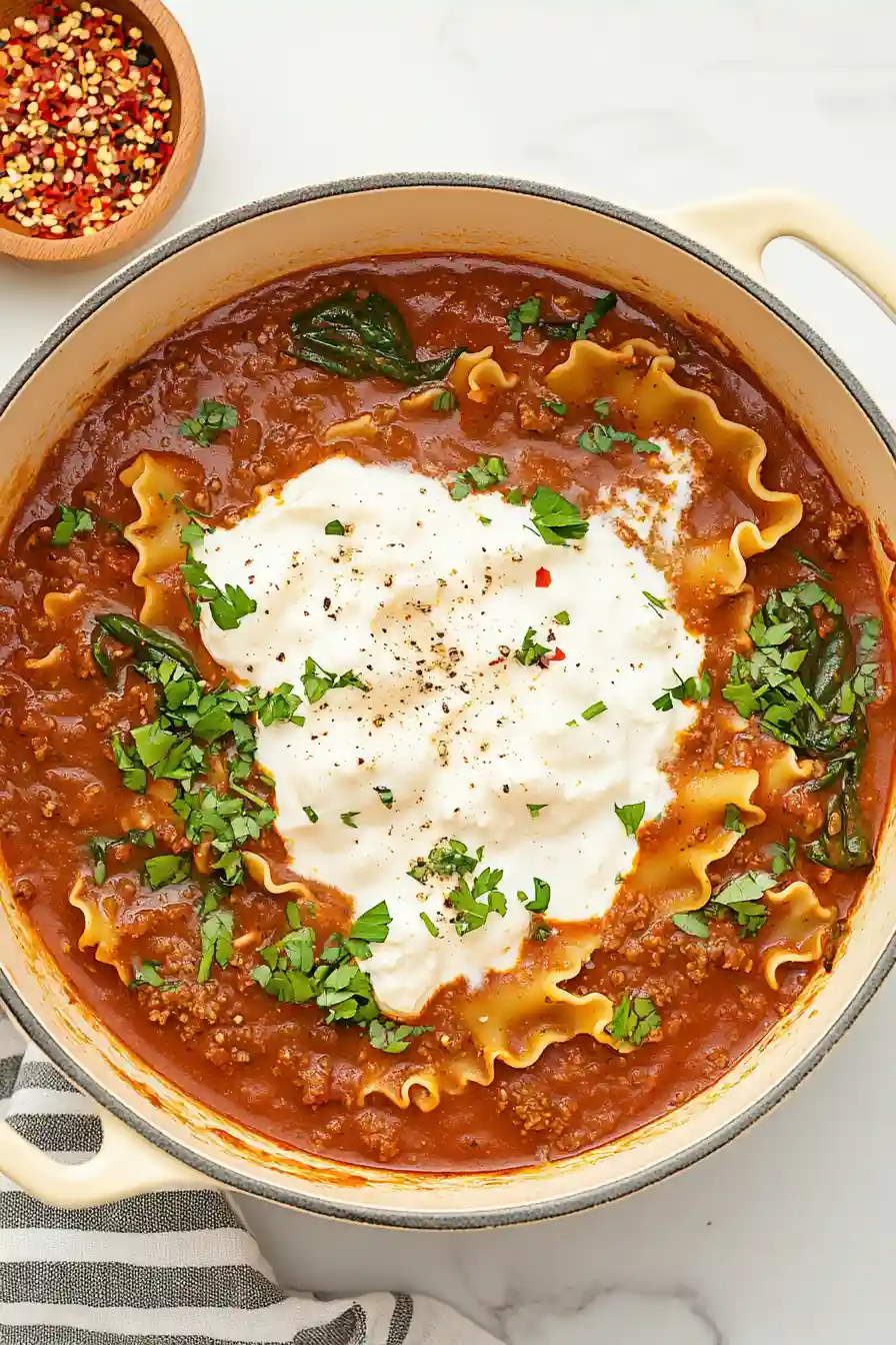 Best Vegetarian Lasagna Soup