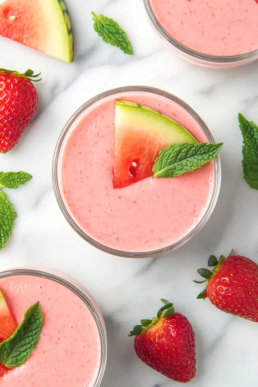 Easy Watermelon Yogurt Smoothie