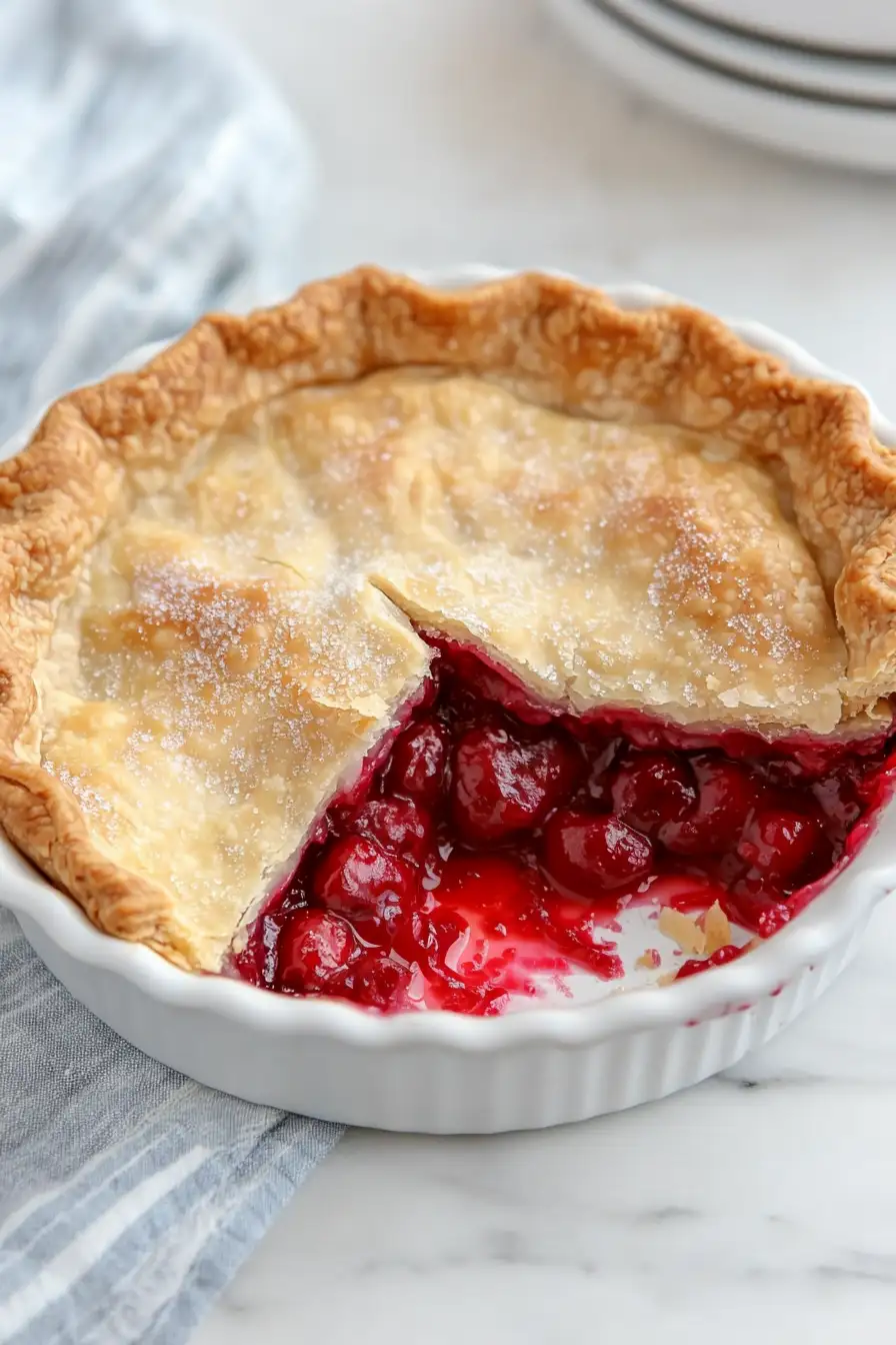 Quick Cherry Pie Recipe with Canned Filling