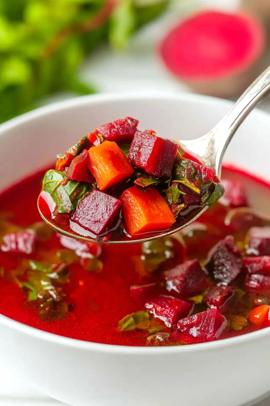 Quick Beet Vegetable Soup
