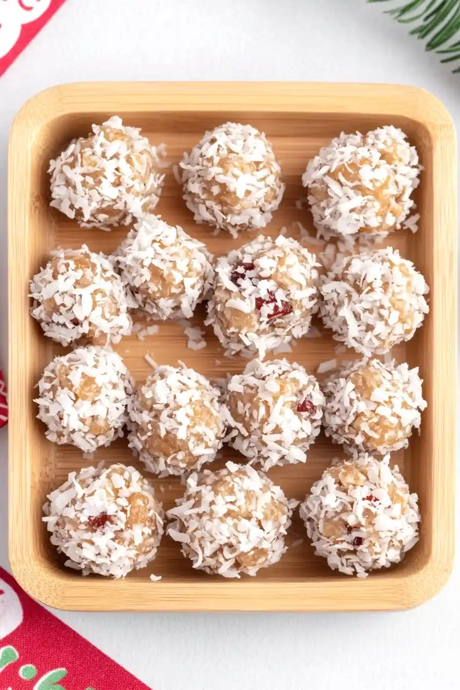 No-Bake Rice Krispie Date Balls