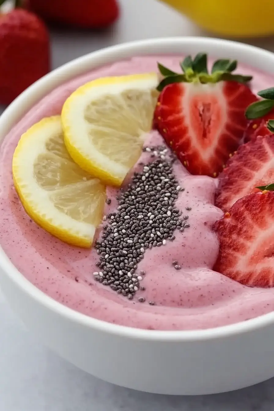 Tasty Pink Lemonade Smoothie Bowl