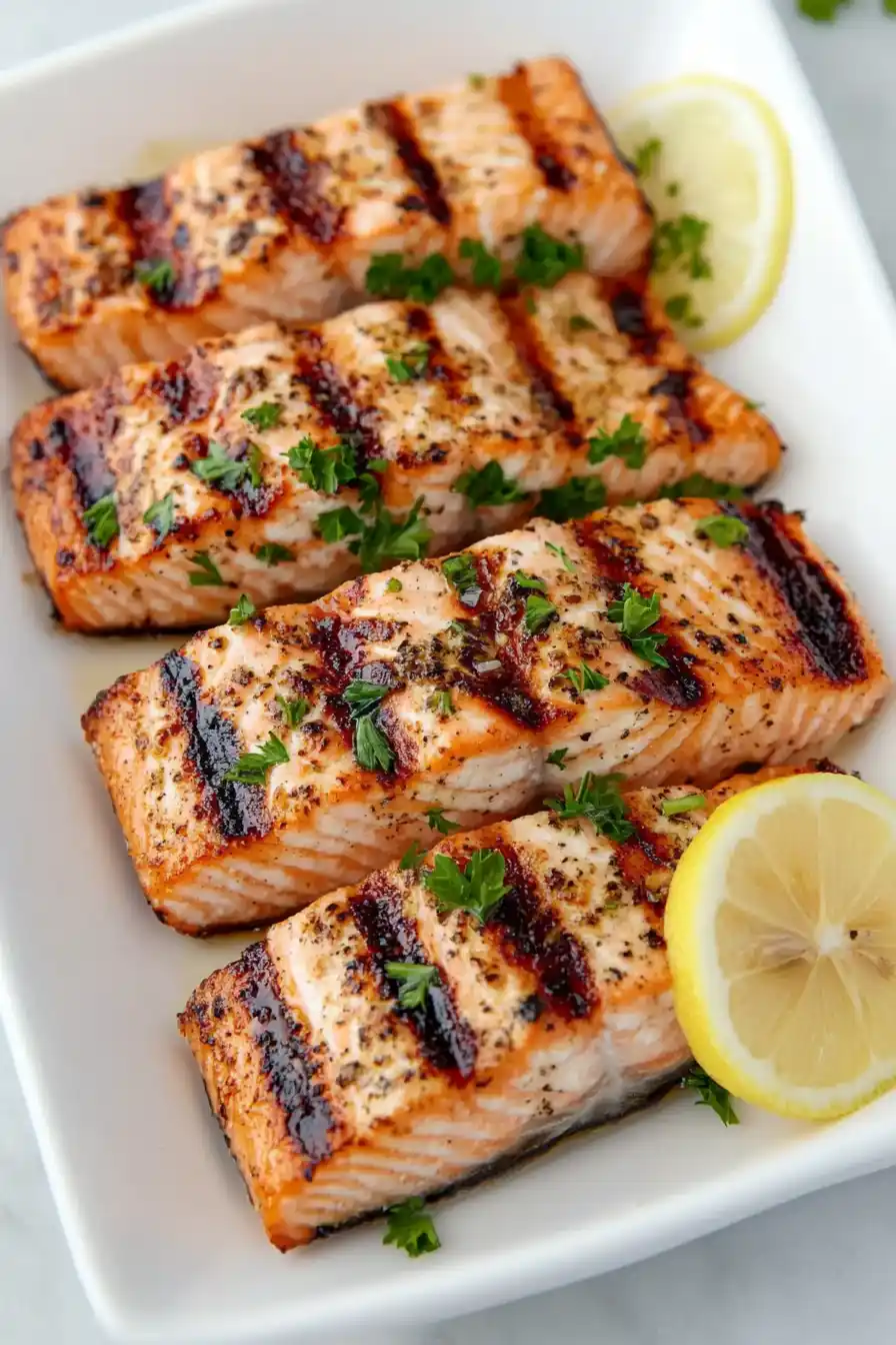 Simple Lemon Pepper Grilled Salmon