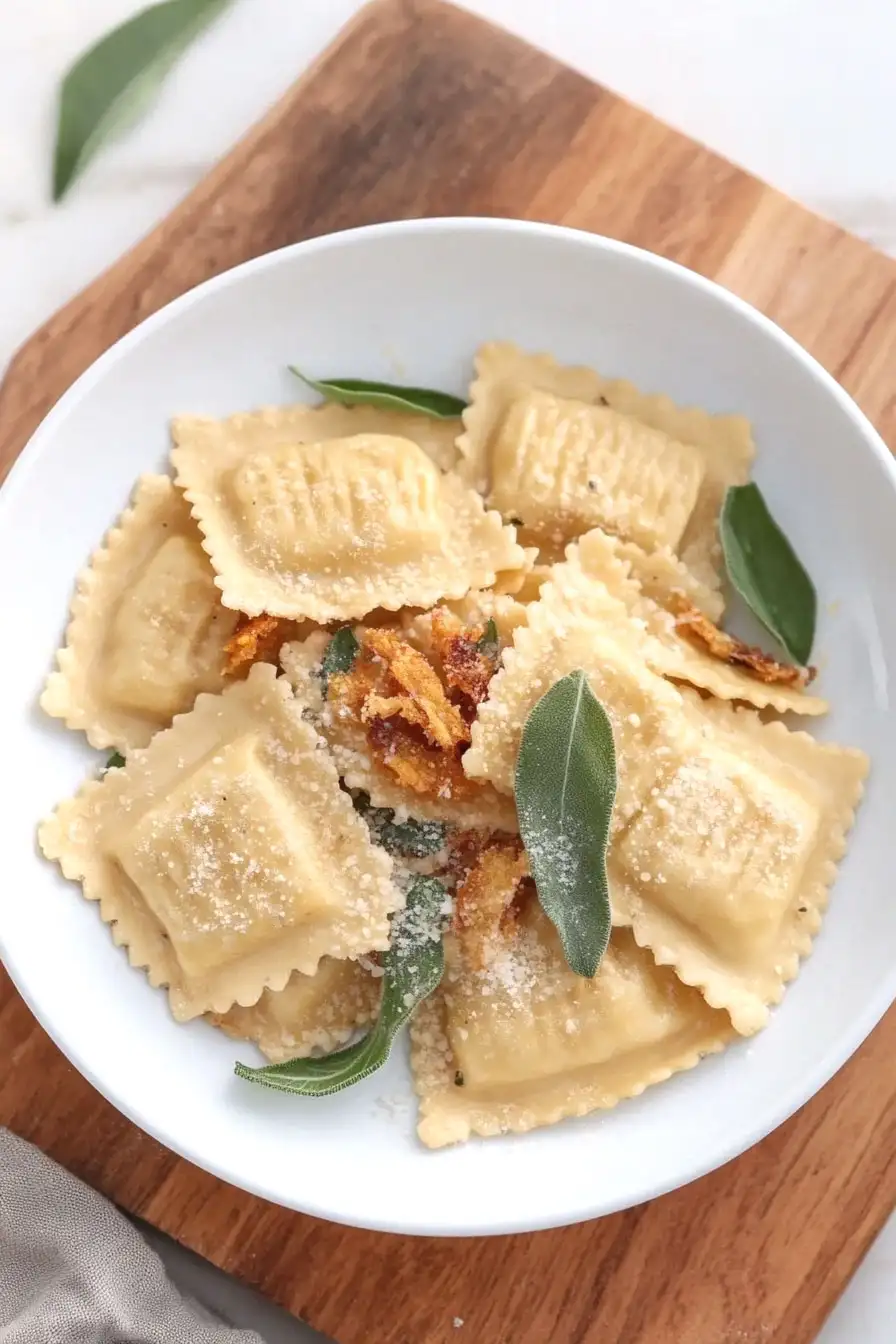 Juicy Gluten Free Butternut Squash Ravioli