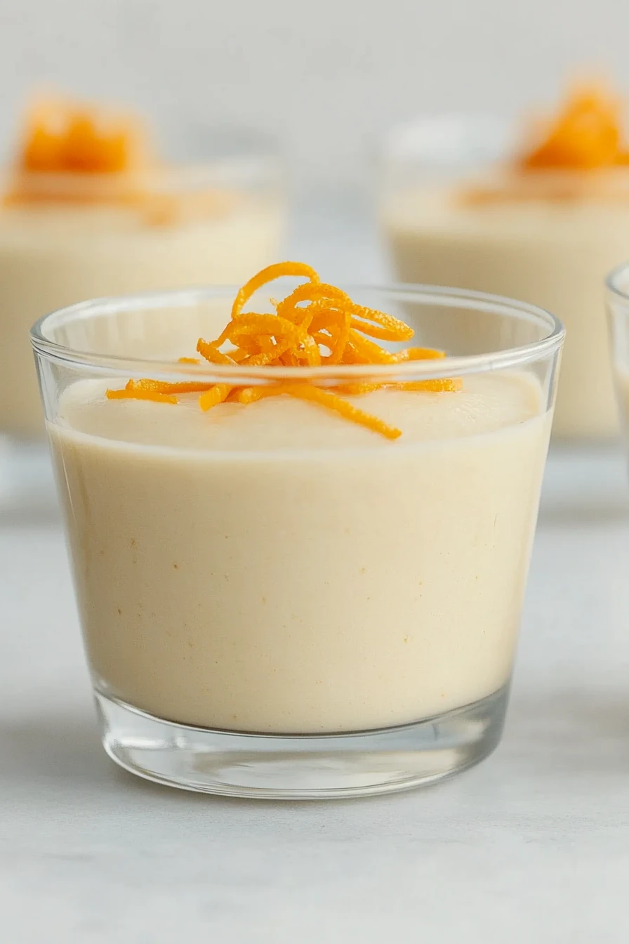 Creamy White Chocolate Orange Mousse
